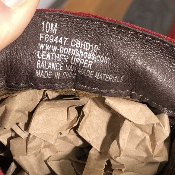 BORN Moccasin Loafers Women’s 10 Red Burgandy Suede Leather Slip On Holiday New - Picture 11 of 12